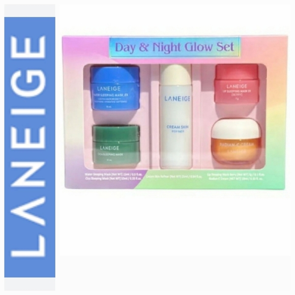 LANEIGE 5p Day & Night Glow Set Limited Edition - Picture 2 of 9